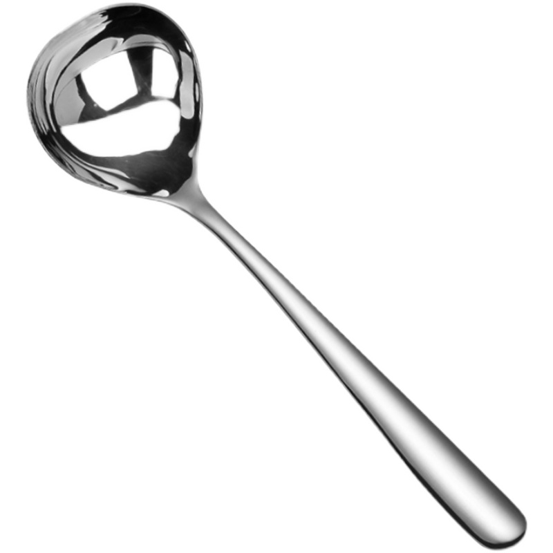 304不锈钢单人大号汤勺加厚长柄家用成人喝汤调羹粥勺创意汤匙 - 图3