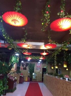 中国风油纸伞江南红色装饰伞古典工艺伞店铺商场宾馆茶楼吊顶油伞