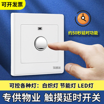 Dark Clothing 86 Type Two-Line Touch lapse Switch House Property Control led2 Three-and-4 touch