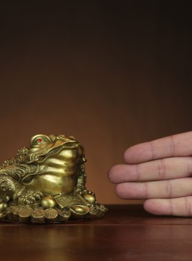 摆件客厅金蟾纯铜摆件