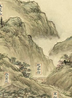邦达西湖十景x257cm经典复制品