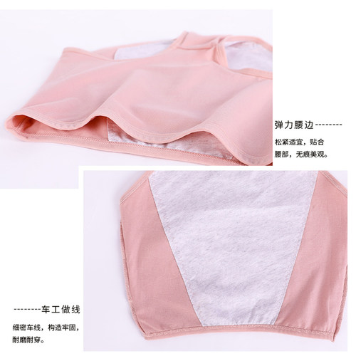 生理内裤女大码胖mm200斤纯棉高腰来姨妈穿的月事防侧漏月经专用 - 图2