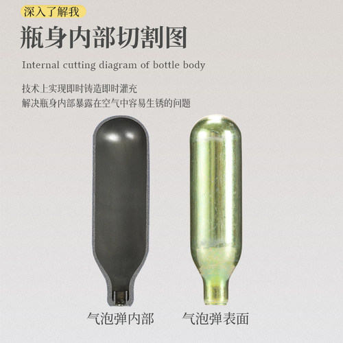 通用所有品牌苏打水机气泡机专用一次性小气弹8克soda发泡弹气瓶 - 图0
