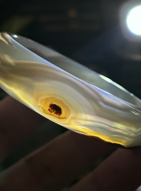 天然巴西水墨红七彩极光彩虹玛瑙山景意境云海日出景观手镯58口径