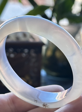 云臻阁天然海洋玉髓草花玛瑙清新花朵马料小草花手镯57口径