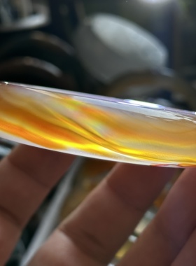 天然巴西水墨红玛瑙七彩彩虹膜玛瑙手镯冰红意境冰红山景景观镯60