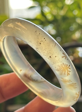 天然马料海洋玉髓高冰草花大花枫叶繁星杨柳景观大花玛瑙手镯55口