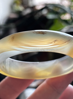 天然马料海洋玉髓高冰草花大花闪丝缠丝满天星水墨冰透玛瑙手镯56