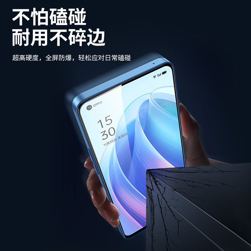 适用oppo全屏覆盖A97 A96 A93S A92S钢化膜oppoA95 A83 A79 A72 A58x手机膜a56 a55 A53高清A52a36玻璃膜A32 - 图2