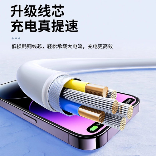 适用于PD充电线iPhone15手机数据线双头type-c苹果14plus XS快充线Max 12 2米USB接口13promax加长XR充电器线 - 图2