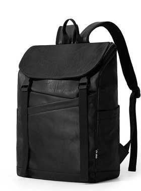 男士复古商务大容量电脑双肩包