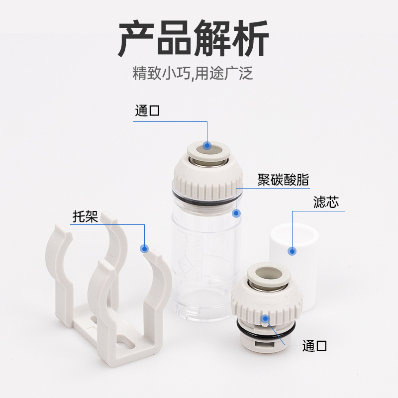 SMC型新款ZFC53/54/75/76/77-B管道气管真空发生器过滤ZFC100/200 - 图2