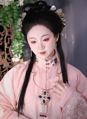 四方|多宝长璎珞   云中梦长歌蓝东陵红玛瑙贝珠璎珞汉服配饰原创