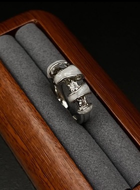 Dolphin贝母戒指女小众设计百搭