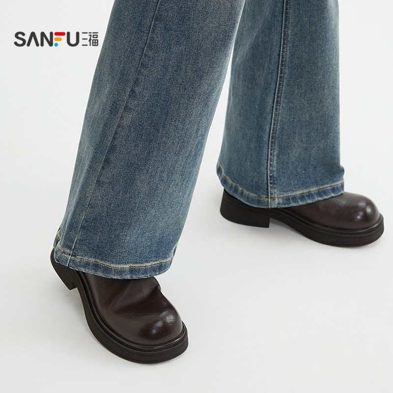 三福牛仔裤2026春季复古喇叭裤脚时尚休闲长裤裤子女装515782,淘宝优惠券,粉丝福利购,淘宝优惠卷