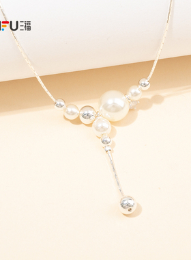 三福都市星辉绮梦短项链单条 时尚优雅气质首饰配饰链条852262