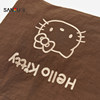 Sanfu Nautical Style Hello Kitty Shoulder Tote Decorative Bag Daily Storage Bag 847755