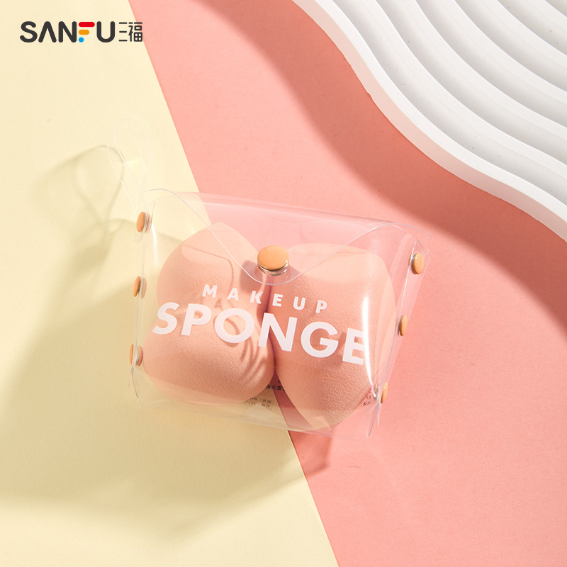 三福秀色物语 多功能美妆粉扑2P 便携化妆工具海绵蛋437468,淘宝优惠券,粉丝福利购,淘宝优惠卷