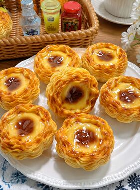 酥皮千层蛋挞钥匙扣创意可爱食玩树脂挂件书包包挂饰送朋友礼物