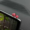 Little rabbit mushroom car ornaments center console screen lying car decoration supplies cute female electric car accessories