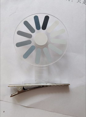 大脑加载中新款加载发夹亚克力像素风可旋转搞怪高颜值发饰