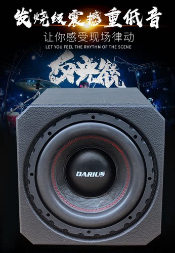 车载音响改装8寸10寸12寸开孔密封蜂窝木箱音箱双磁双音圈低音炮 - 图2