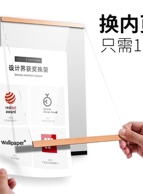 亚克力照片墙个人简介相框展示牌