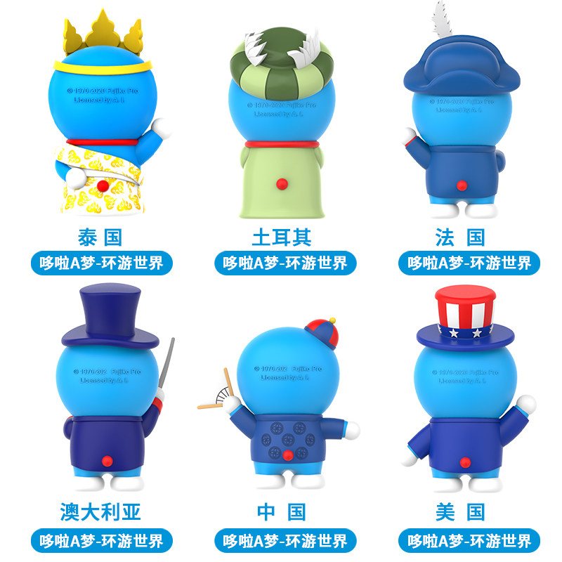 哆啦A梦官方旗舰店正版叮当猫大雄摆件套装公仔手办桌面潮流玩具 - 图3