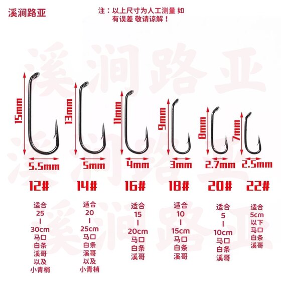 Nishang Luya White Strips Horse Mouth Explosive Mosquito Bionic Insect Micro Food Meal Strips Peach Blossom Luo Fei Bait Barbed Fly Hook
