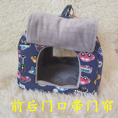 松鼠鸟鹦鹉吊窝密袋鼠荷兰猪花枝鼠龙猫鸟鹦鹉棉窝可挂支持定做 - 图1