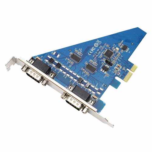 宇泰UT-7912 PCI-E转2口RS232串口卡台式机工控机串口通讯扩展卡 - 图1