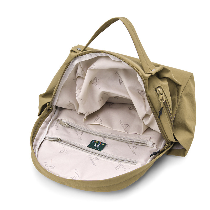 轻便防水双肩包女2025新款多隔层大容量背包休闲百搭徒步旅行包包,淘宝优惠券,粉丝福利购,淘宝优惠卷