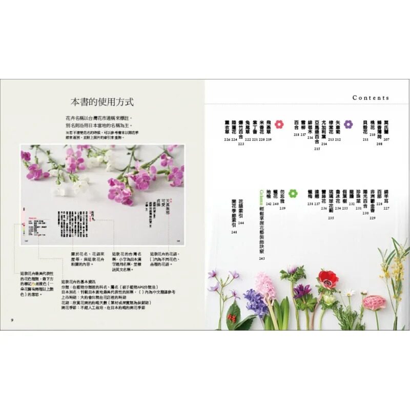 预售 宇田川佳子(监修) 日常花事图鉴:常见200种花卉,从选择、知识到花语的liao愈系手帖 墨刻 生活风格