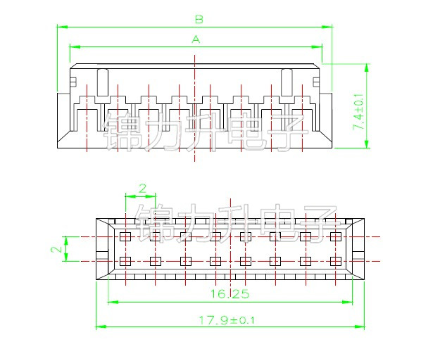胶壳PHD 2.0mm间距双排插头接线端子2x2P/3/4/5/6/8/10P连接器 - 图0