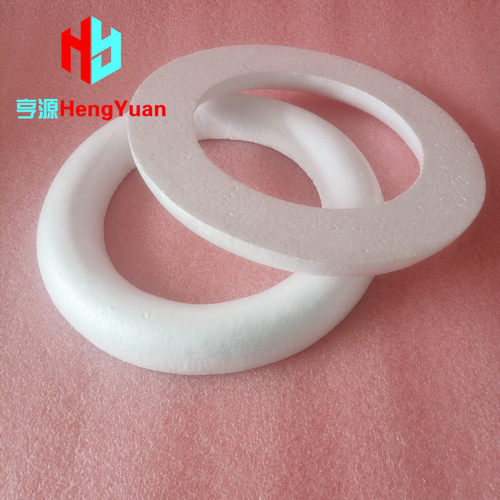 泡沫甜甜圈蛋糕模型 圆环圆圈婚庆花环幼儿园彩泥DIY手工半环圆柱 - 图0