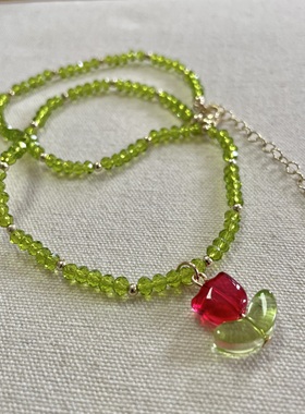 其他琉璃合金女生郁金香项链