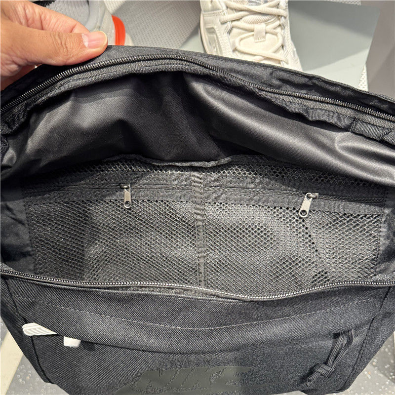 正品耐克 黑灰NIKE运动腰包大斜挎包男女包单肩包胸包 BA5751-010,淘宝优惠券,粉丝福利购,淘宝优惠卷