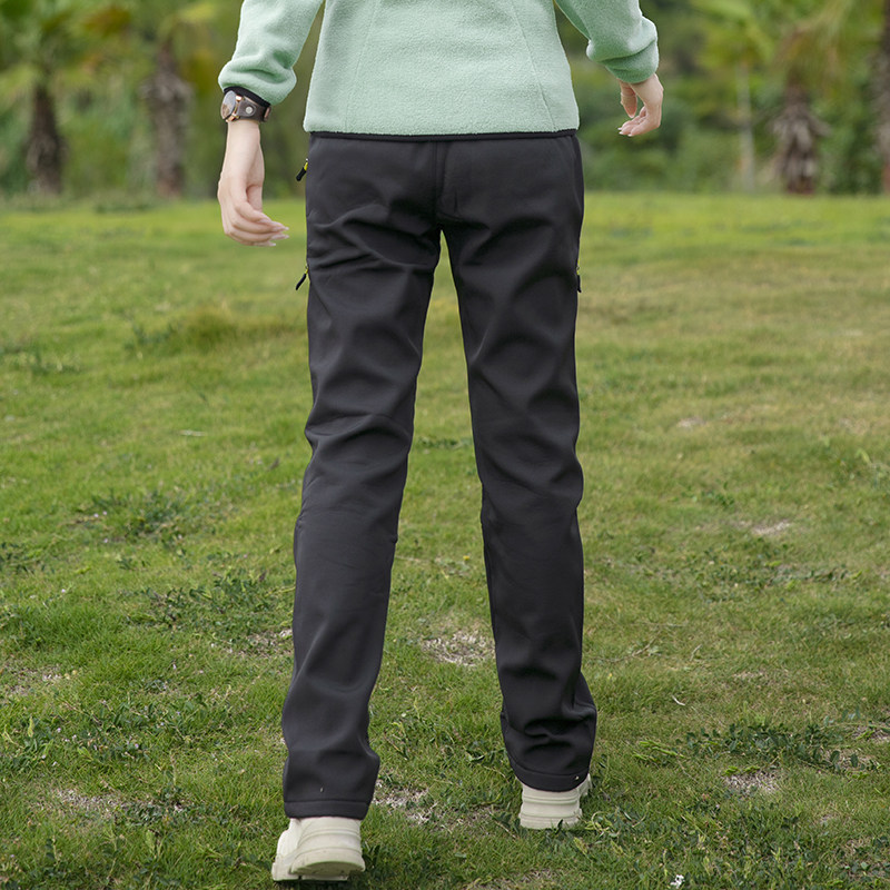 冲锋裤女户外防风防水加绒保暖登山软壳裤女款时尚工装裤冲锋裤,淘宝优惠券,粉丝福利购,淘宝优惠卷