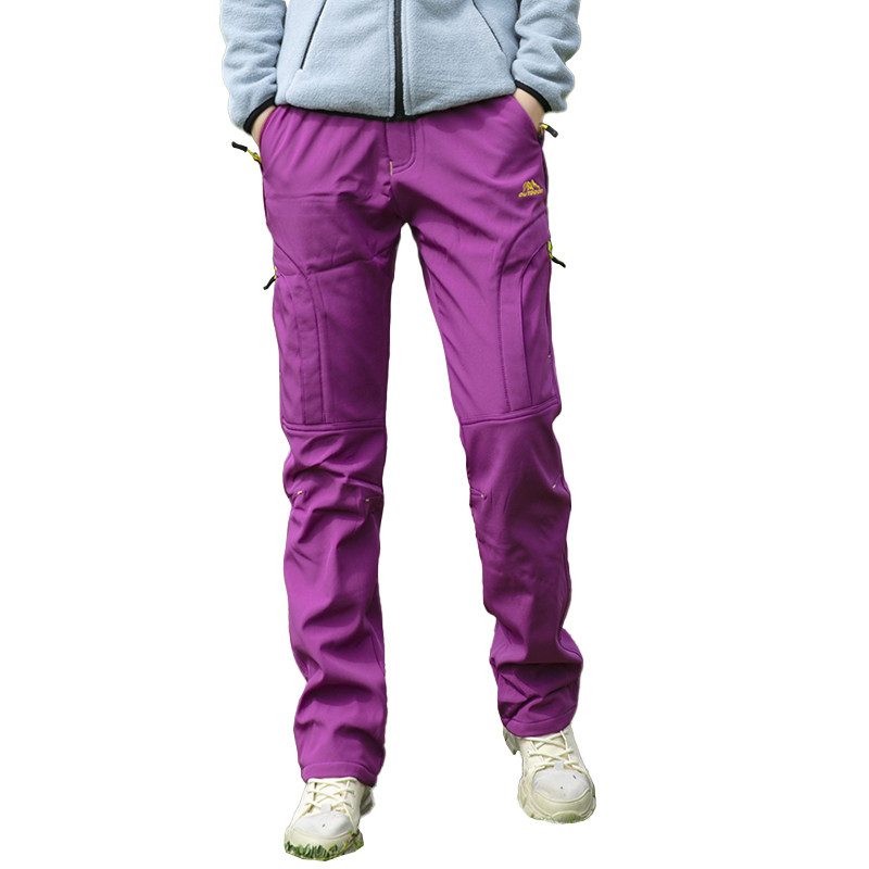 冲锋裤女户外防风防水加绒保暖登山软壳裤女款时尚工装裤冲锋裤,淘宝优惠券,粉丝福利购,淘宝优惠卷