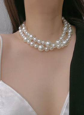 珍珠双层女巴洛克项链