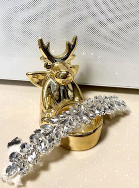 法式闪钻丝绒项链女轻奢配晚礼服