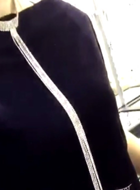 新时尚短款闪钻流苏女超闪水钻