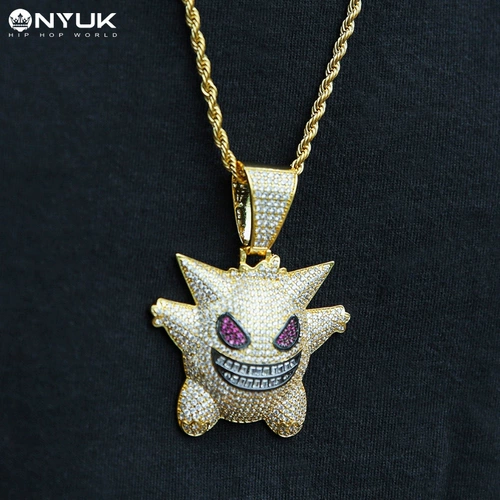 Nyuk/Eunuqi Европейский и американский 3A Shimbin Chain Pet Pet Elves geng призрачный кулон хип -хоп тренд хип -хоп