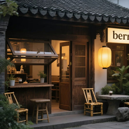 木窗上下推拉窗左右折叠窗木窗奶茶店咖啡店上翻窗实木上下提拉窗 - 图3