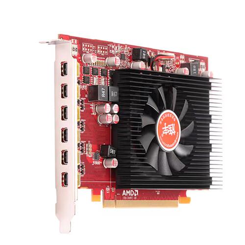 旌宇R7 350 Y6DP 4G专业多屏显卡六屏显卡6屏拼接炒股多屏显卡 - 图2