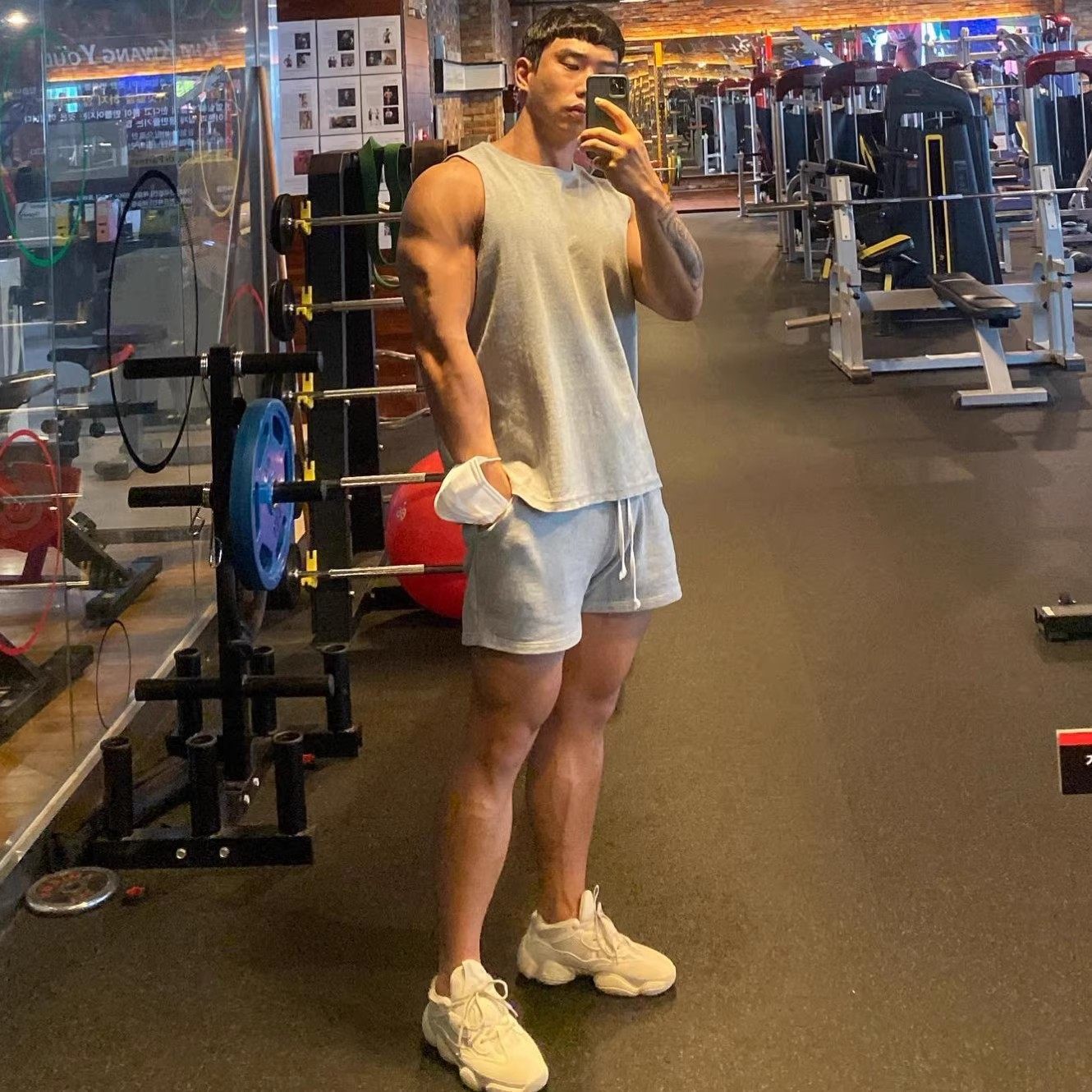 运动短裤男三分裤纯棉美式健身潮牌肌肉撸铁狗兄弟跑步深蹲训练,淘宝优惠券,粉丝福利购,淘宝优惠卷