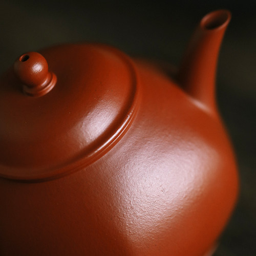 半藏 宜兴原矿朱泥紫砂壶 半手工茶壶迷你小品中式功夫茶具 思凝 - 图1