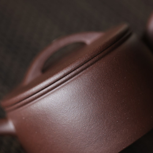 半藏 宜兴原矿紫泥泡茶壶纯手工茶壶功夫茶具家用大口汉瓦紫砂壶 - 图0