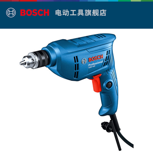 博世电钻手电转钻打孔手钻电动工具小型钻螺丝刀GBM400 - 图0