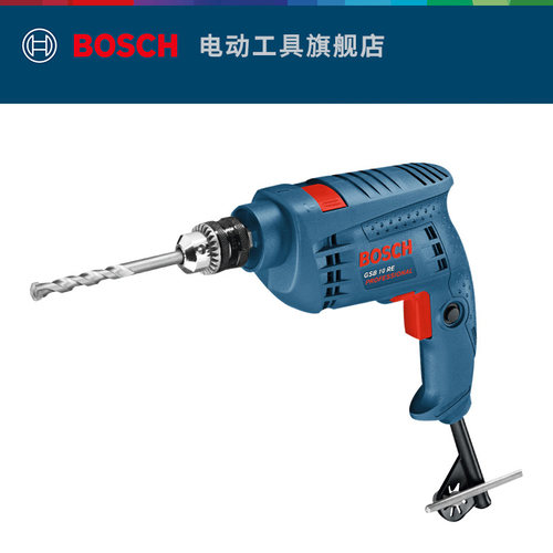 博世冲击钻手电钻正反转调速电钻电动工具GSB 10 RE set - 图0